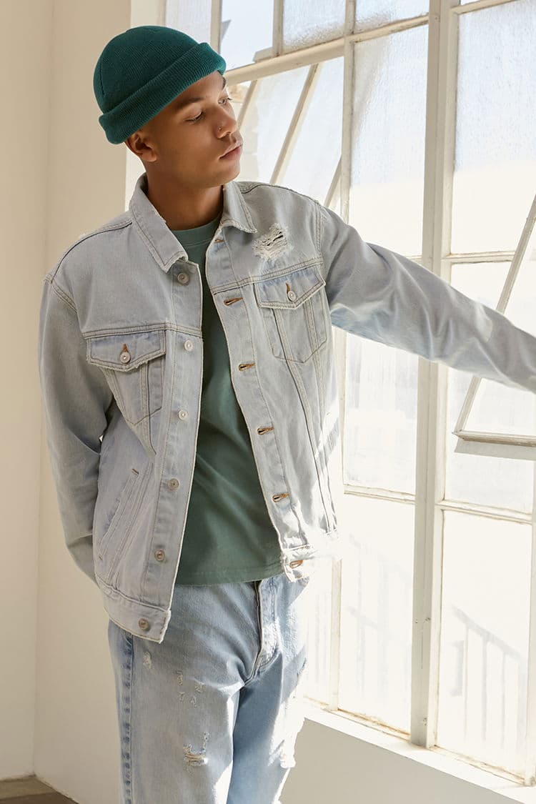 Distressed Kot Ceket