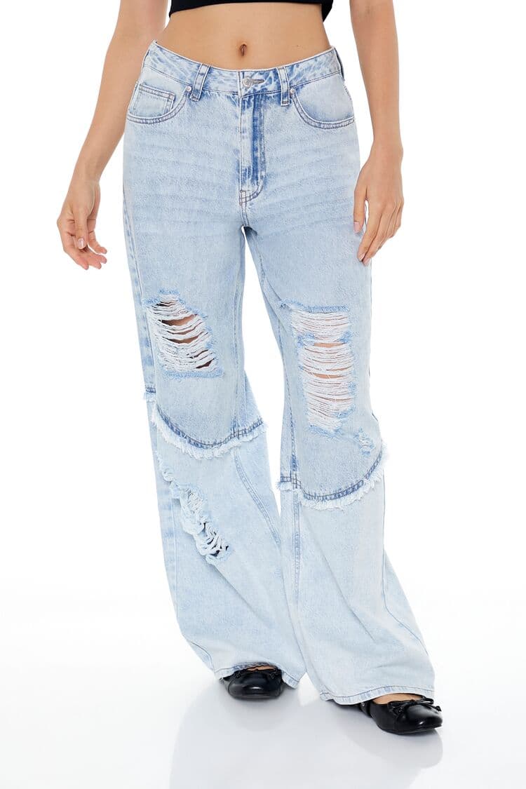High-Rise Baggy Jean Pantolon