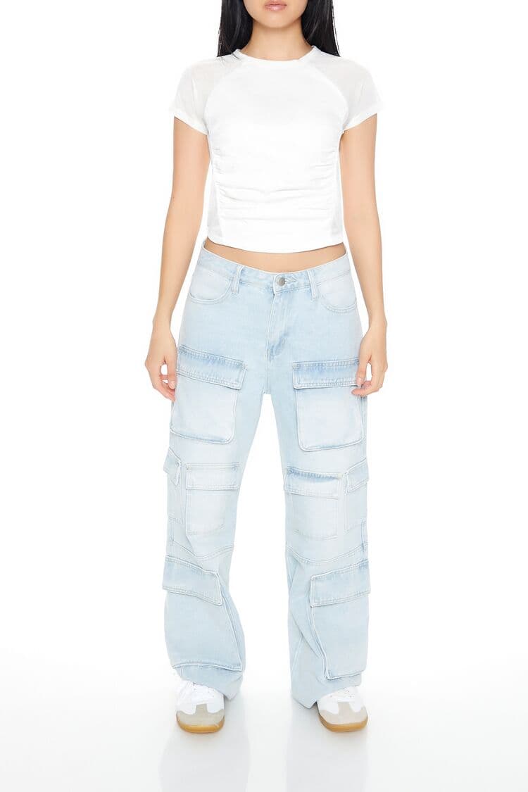 Saten Kısa Kollu Tişört