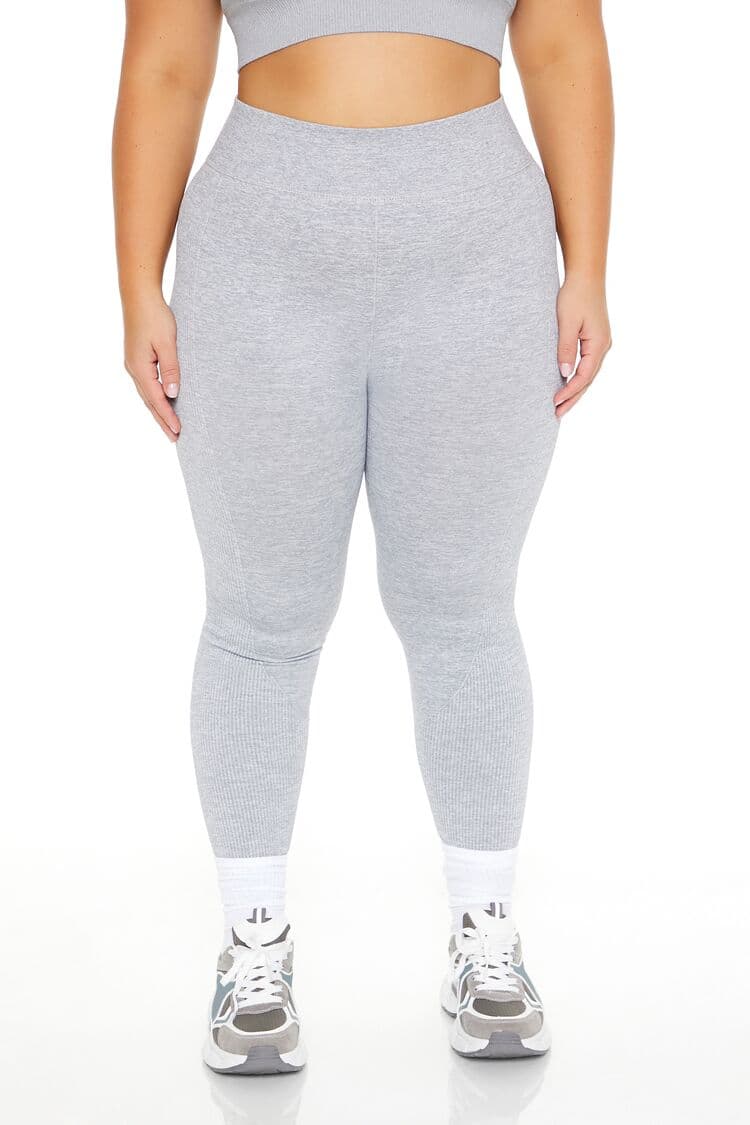 Plus Size Active Dikişsiz Tayt