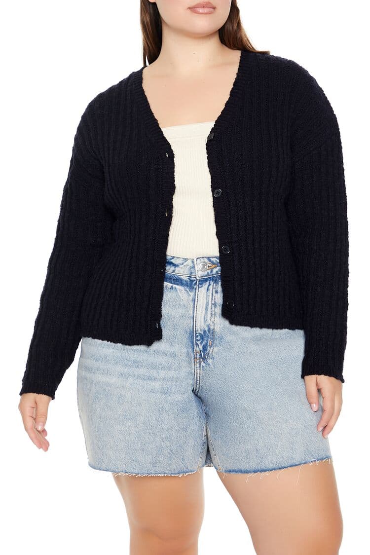 Plus Size Örgü Hırka