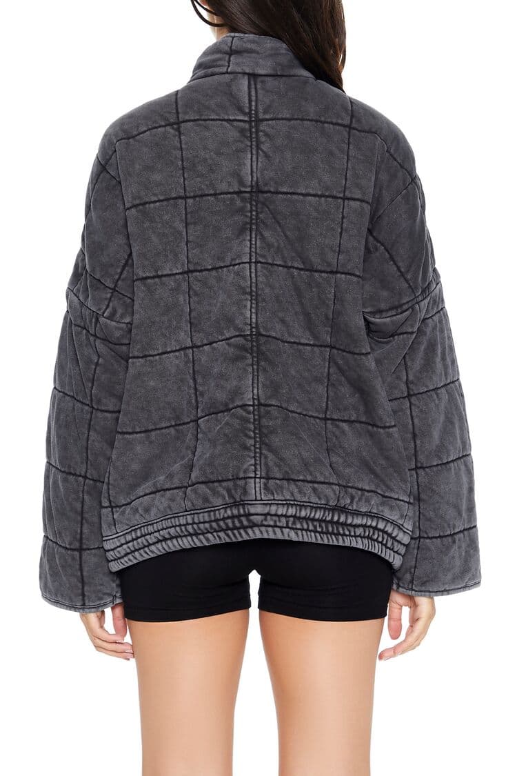 Dik Yakalı Kapitone Ceket