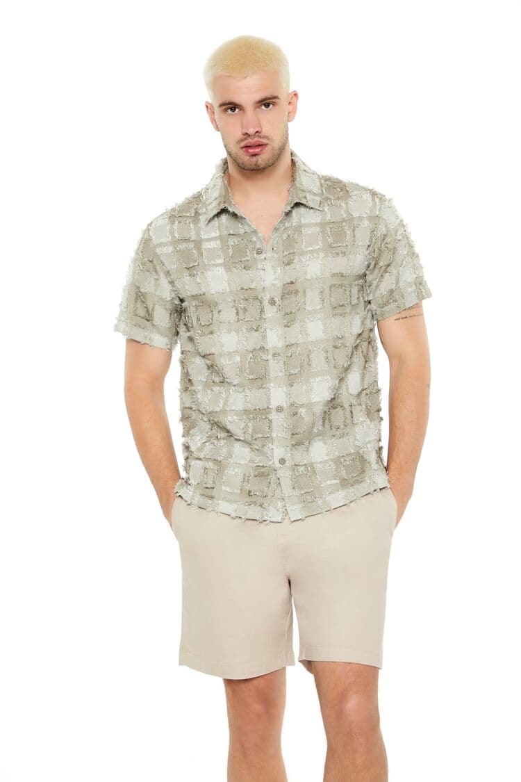 Dokulu Geo Baskı Gömlek