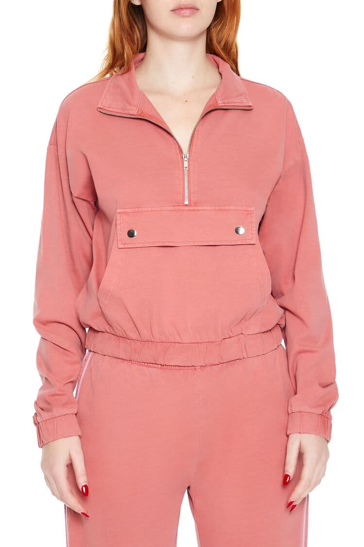 Yarım Fermuarlı Anorak Sweatshirt