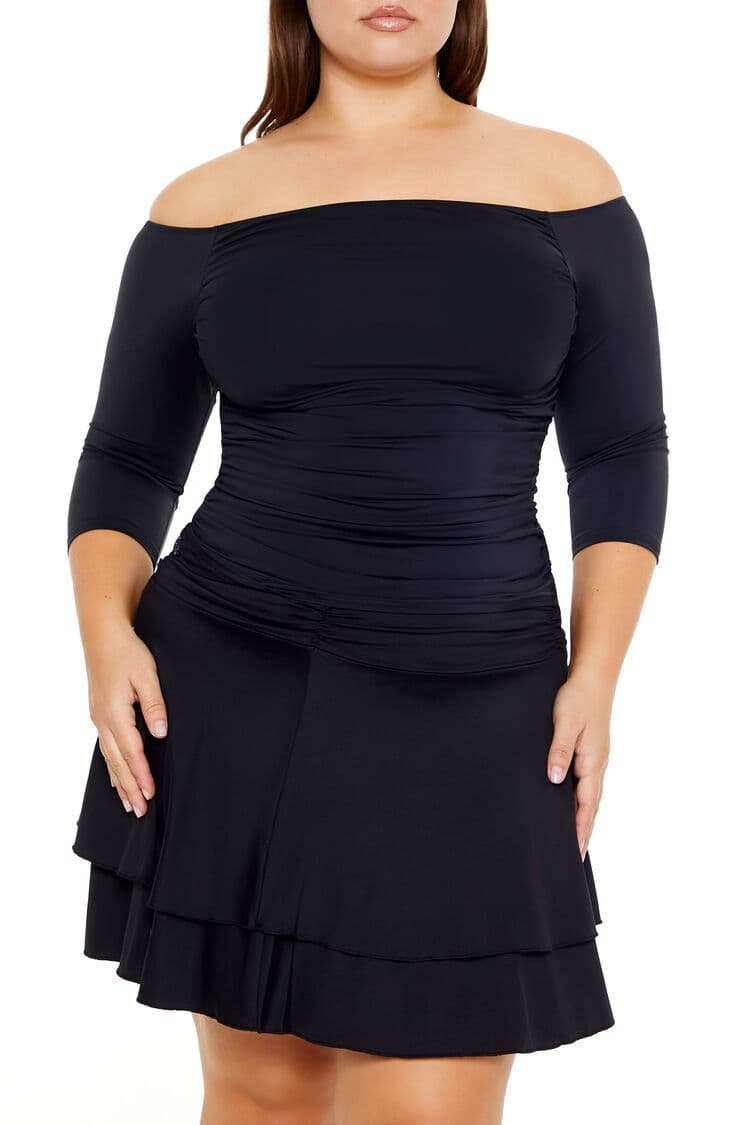 Plus Size Madonna Yaka Bluz