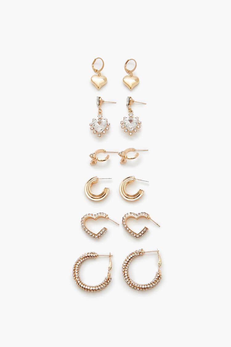 Kalpli Halka ve Karışık Küpe Seti