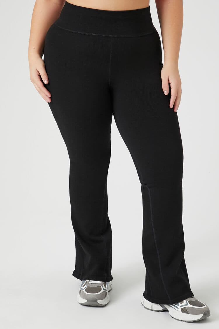 Plus Size Active Dikişsiz Flare Tayt