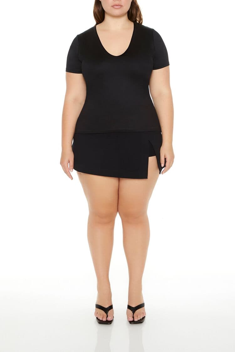 Plus Size Şekillendirici Etkili Tişört