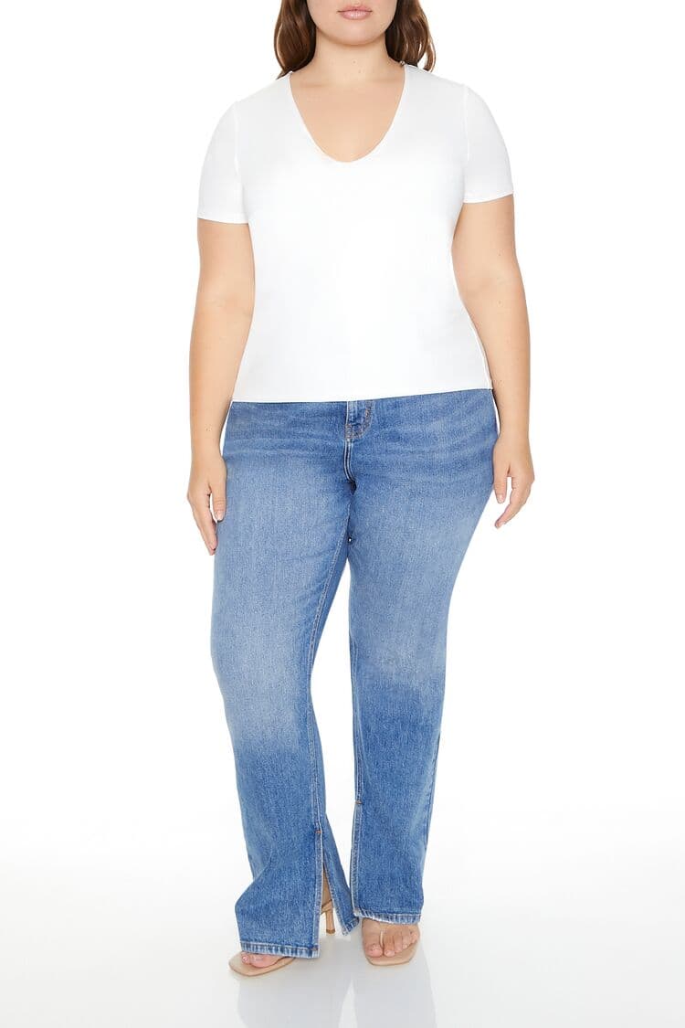 Plus Size Şekillendirici Etkili Tişört