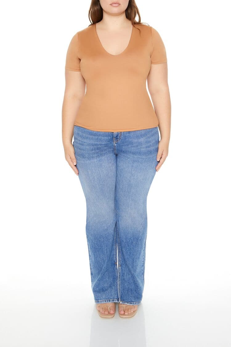 Plus Size Şekillendirici Etkili Tişört