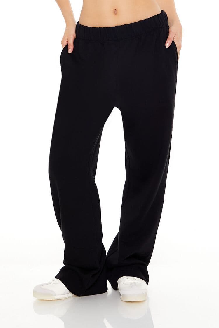 French Terry Wide-Leg Eşofman Altı