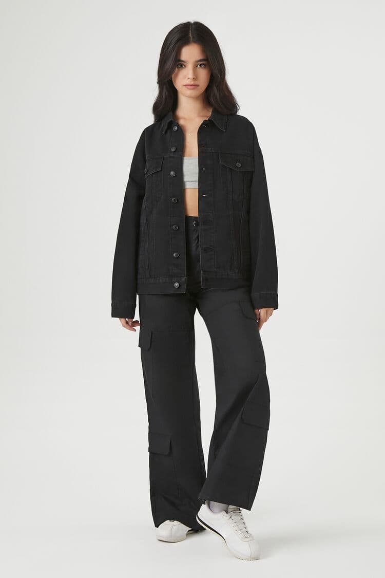 Oversize Trucker Kot Ceket