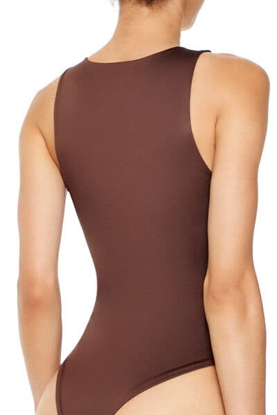 Halter Yaka Vücuda Oturan Bodysuit