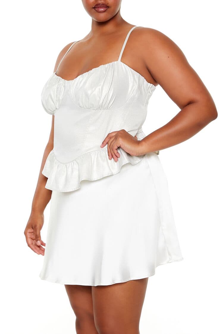 Plus Size Simli Bluz