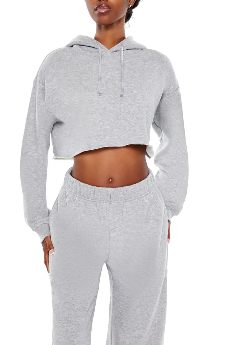 Fleece Crop Sweatshirt