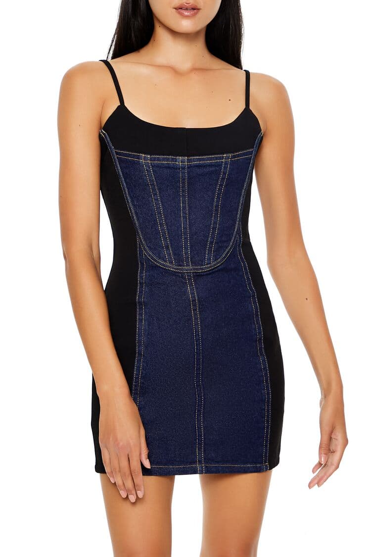 Korse Detaylı Mini Elbise