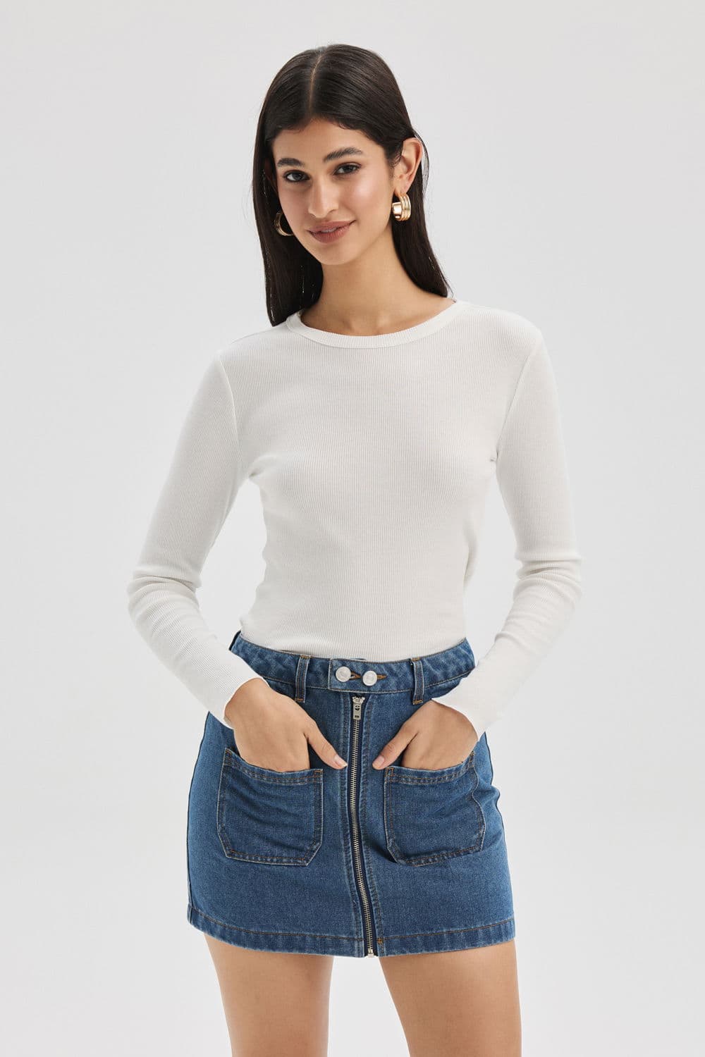 Uzun Kollu Basic Tişört