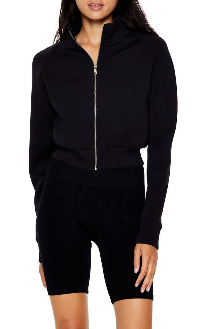 Scuba Kumaş Fermuarlı Ceket