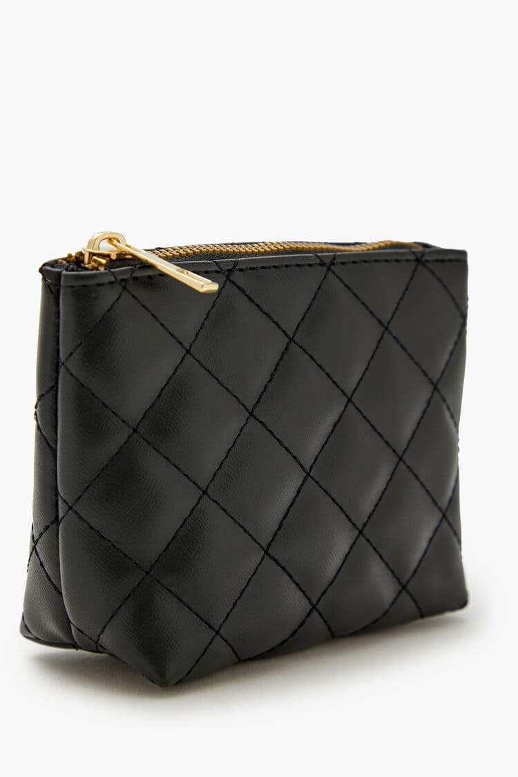 Kapitone Desenli Makyaj Çantası