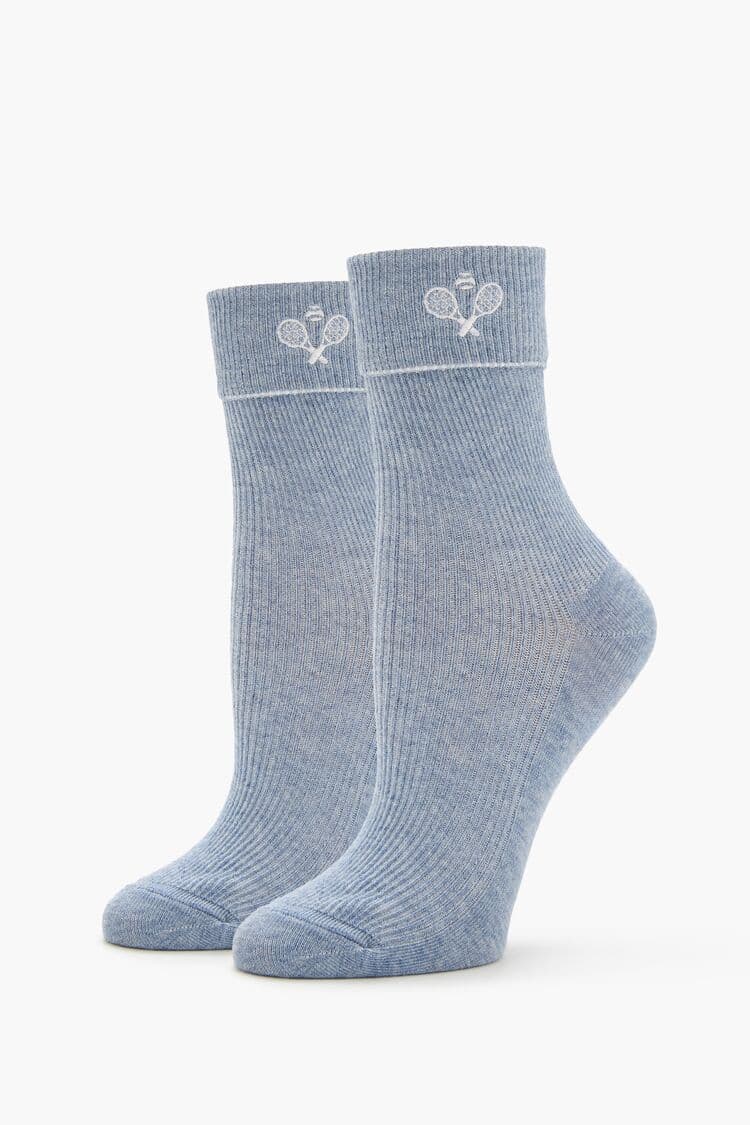 Nakışlı Tenis Çorap