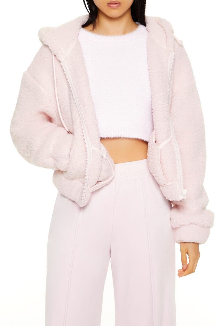 Suni Kürk Kapüşonlu Ceket