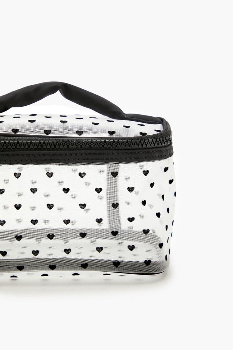 Puantiye Desenli Makyaj Çantası