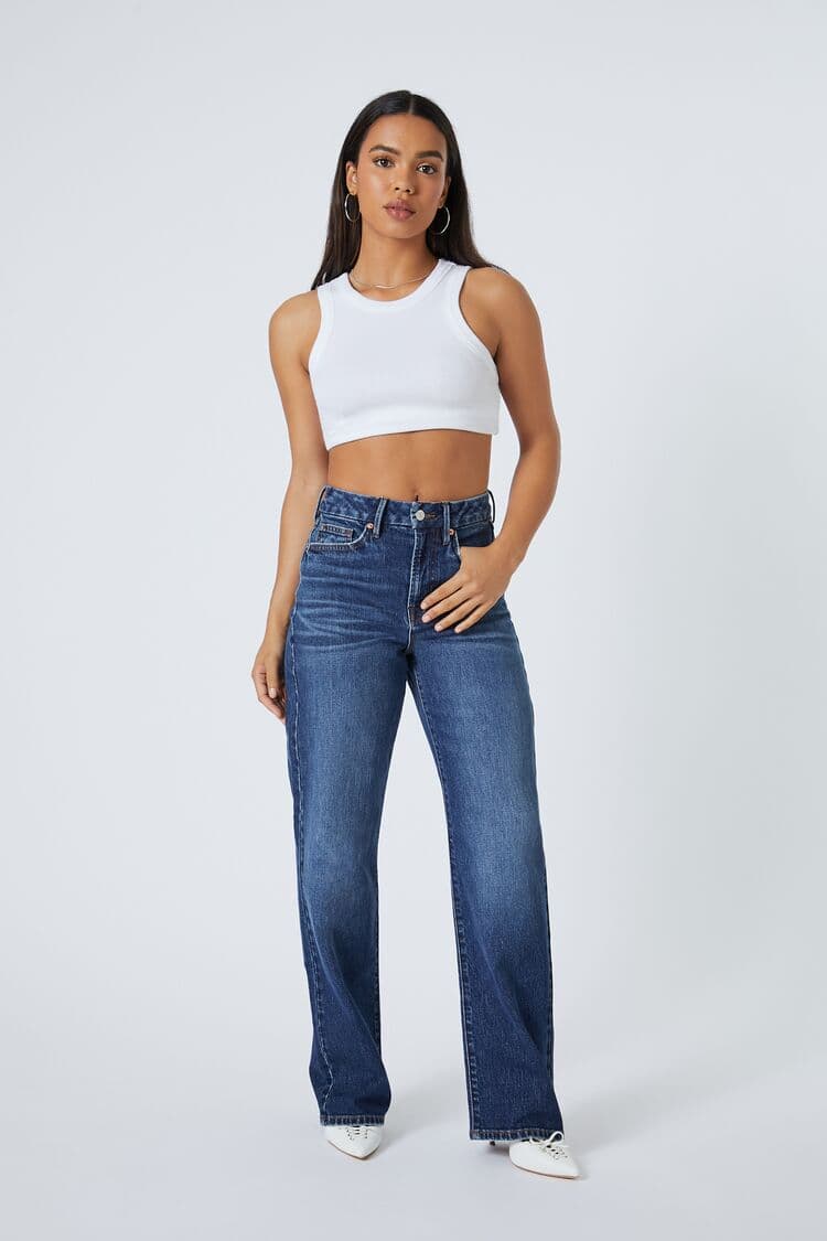 90s-Fit Wide-Leg Jean Pantolon
