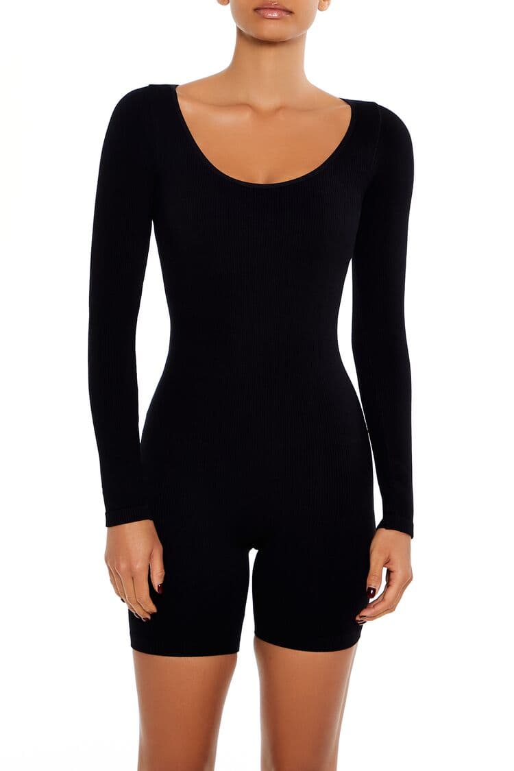 Dikişsiz Yuvarlak Yaka Tulum