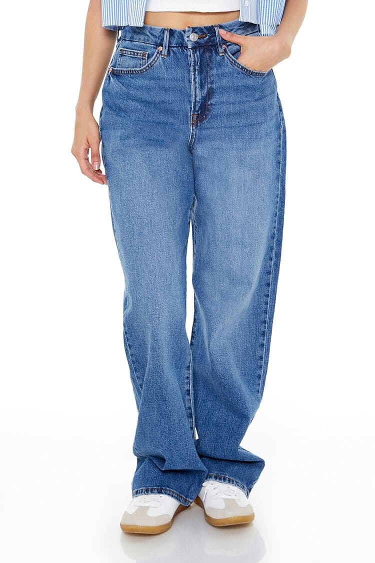90s-Fit Wide-Leg Jean Pantolon