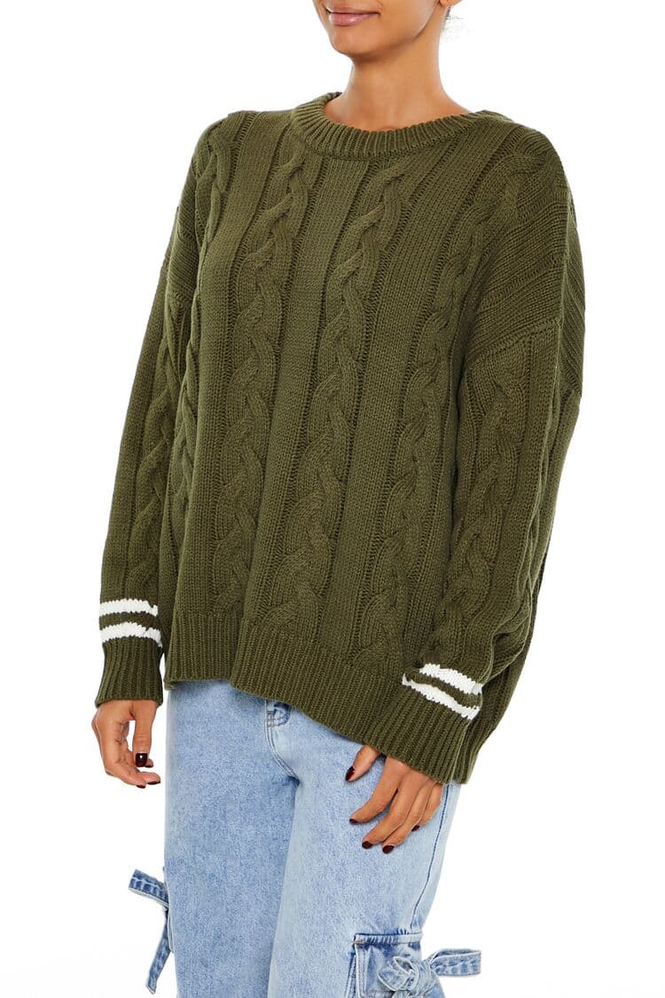 Çizgili Triko Kazak