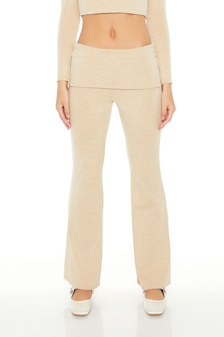 Mid-Rise Flare Pantolon