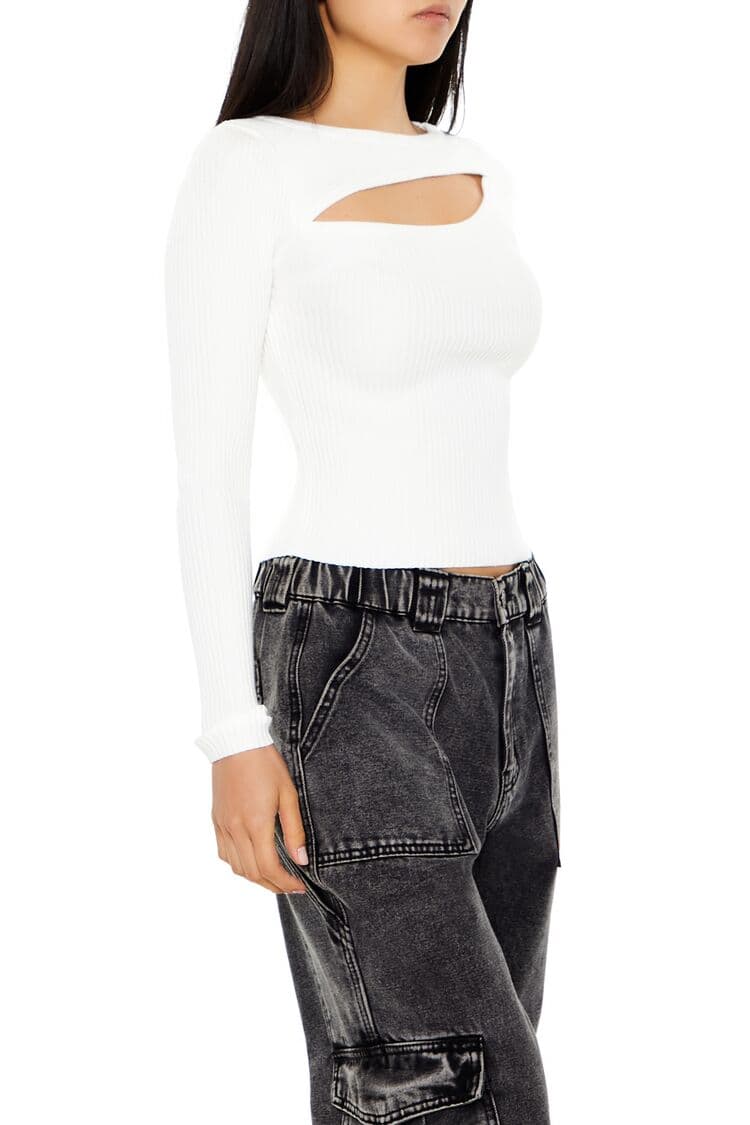 Cutout Detaylı Triko Kazak