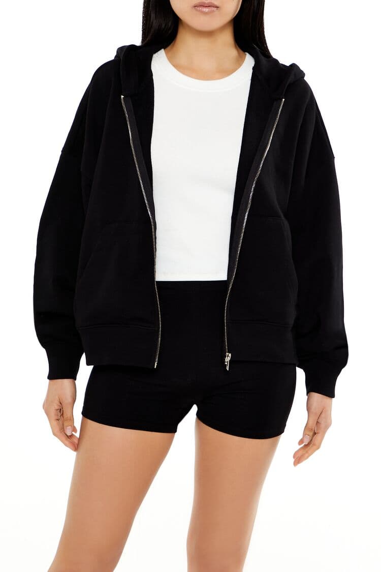 Kapüşonlu Fermuarlı Sweatshirt
