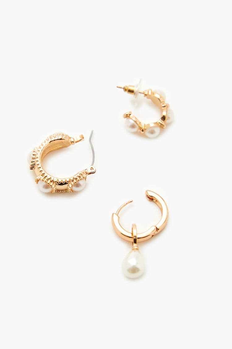 İnci Halka Küpe Seti