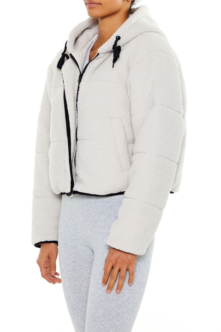 Kapüşonlu Active Suni Kürk Ceket