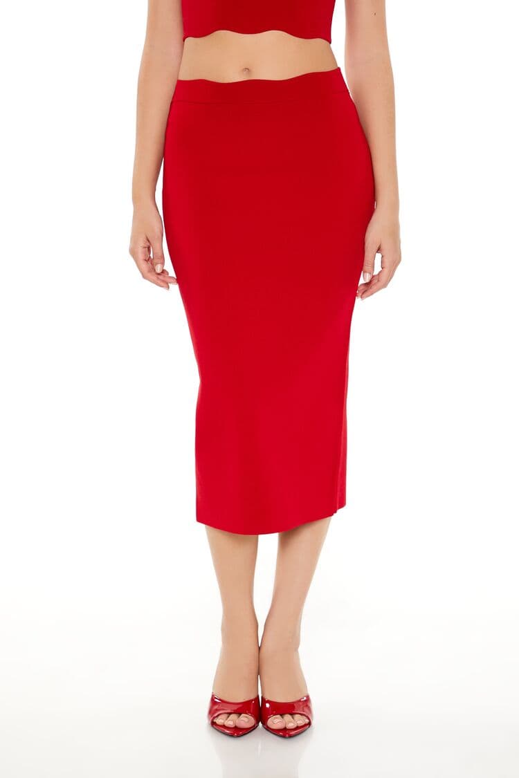 Yırtmaç Detaylı Kalem Etek