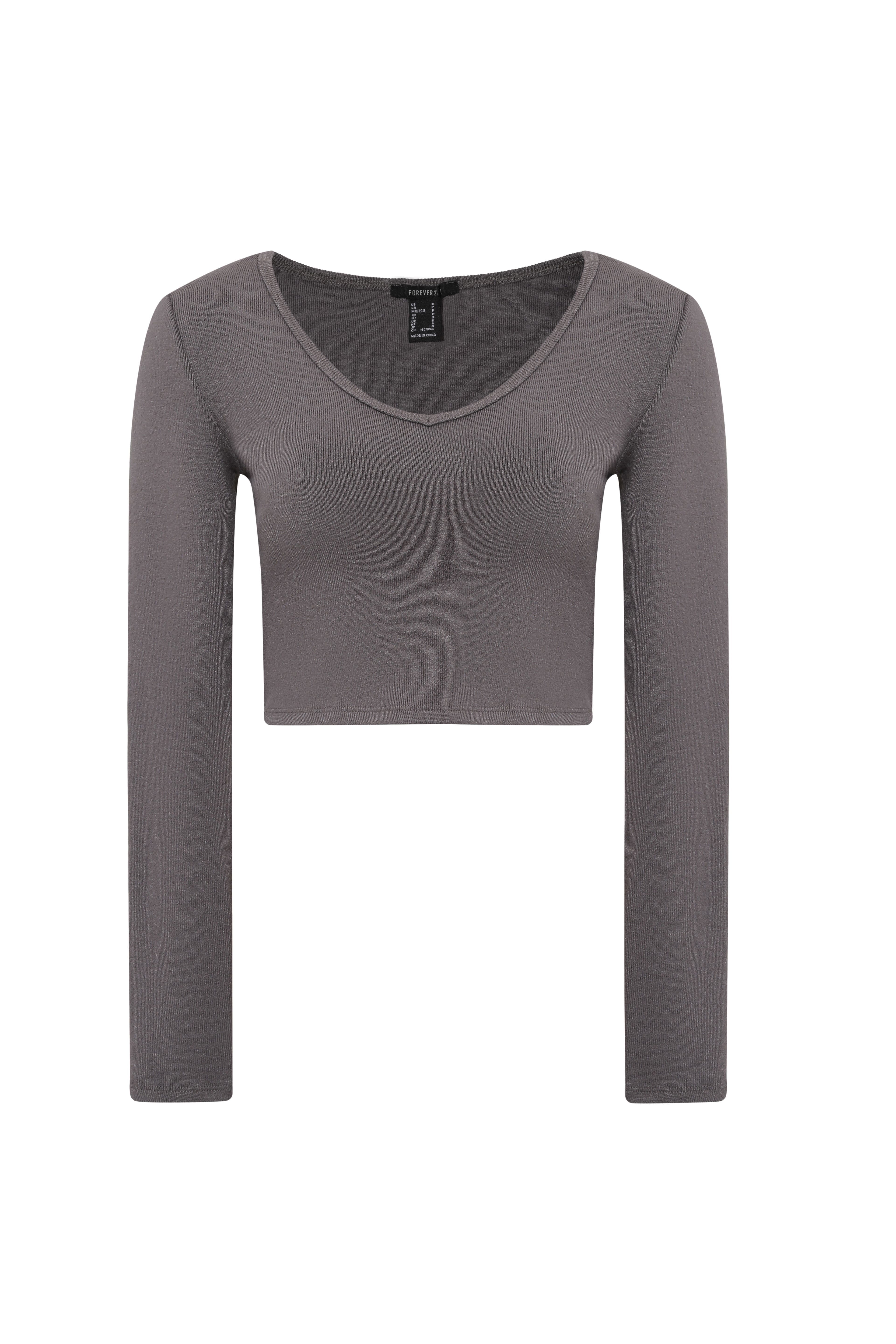 Dikişsiz V Yaka Tişört