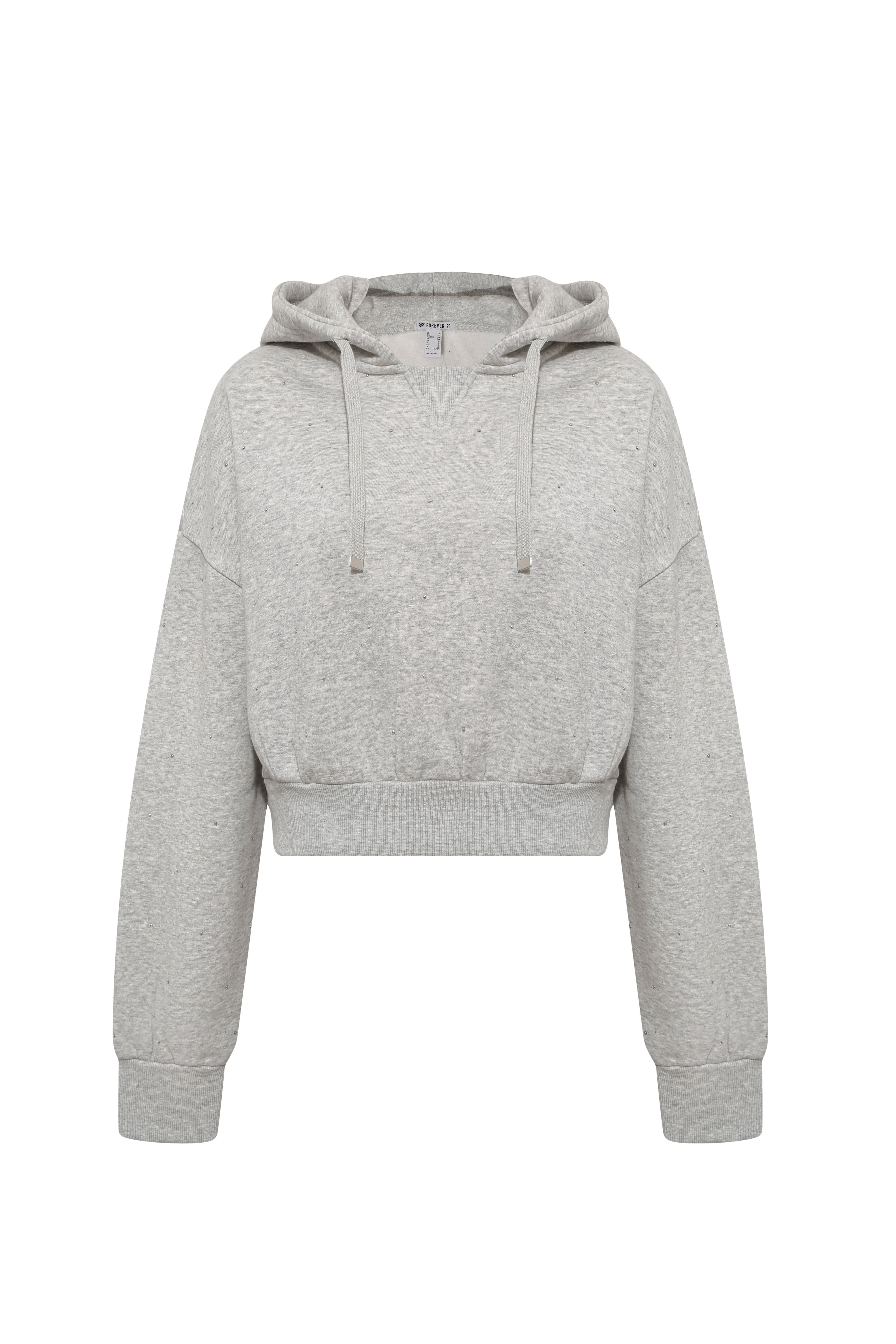 Active Taşlı Crop Sweatshirt