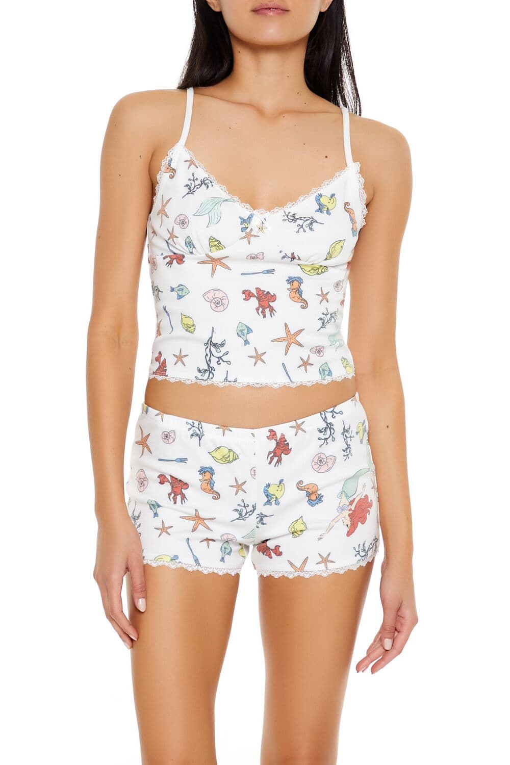 Deniz Kızı Desenli Pijama Takımı