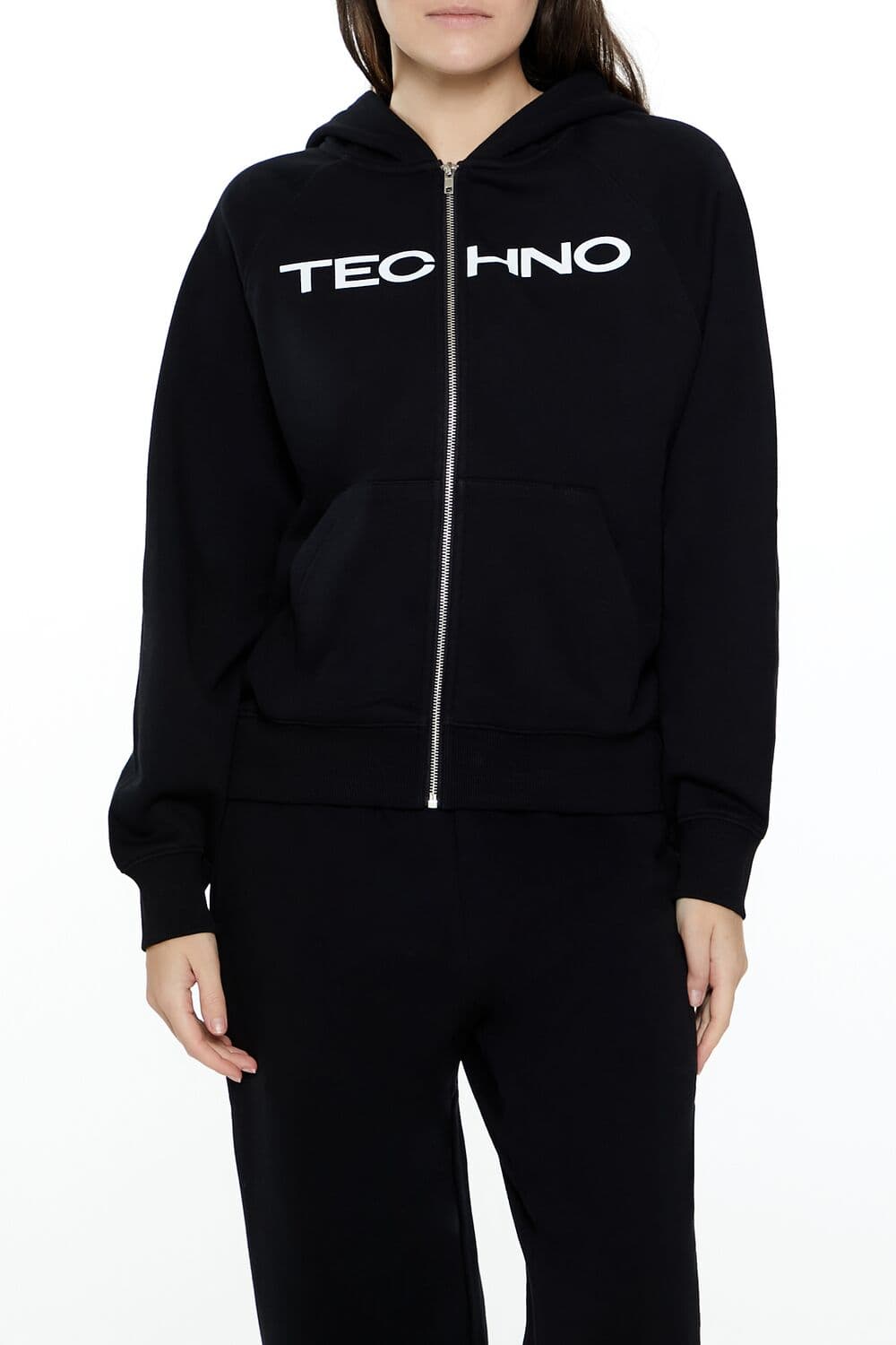 Techno Baskılı Sweatshirt