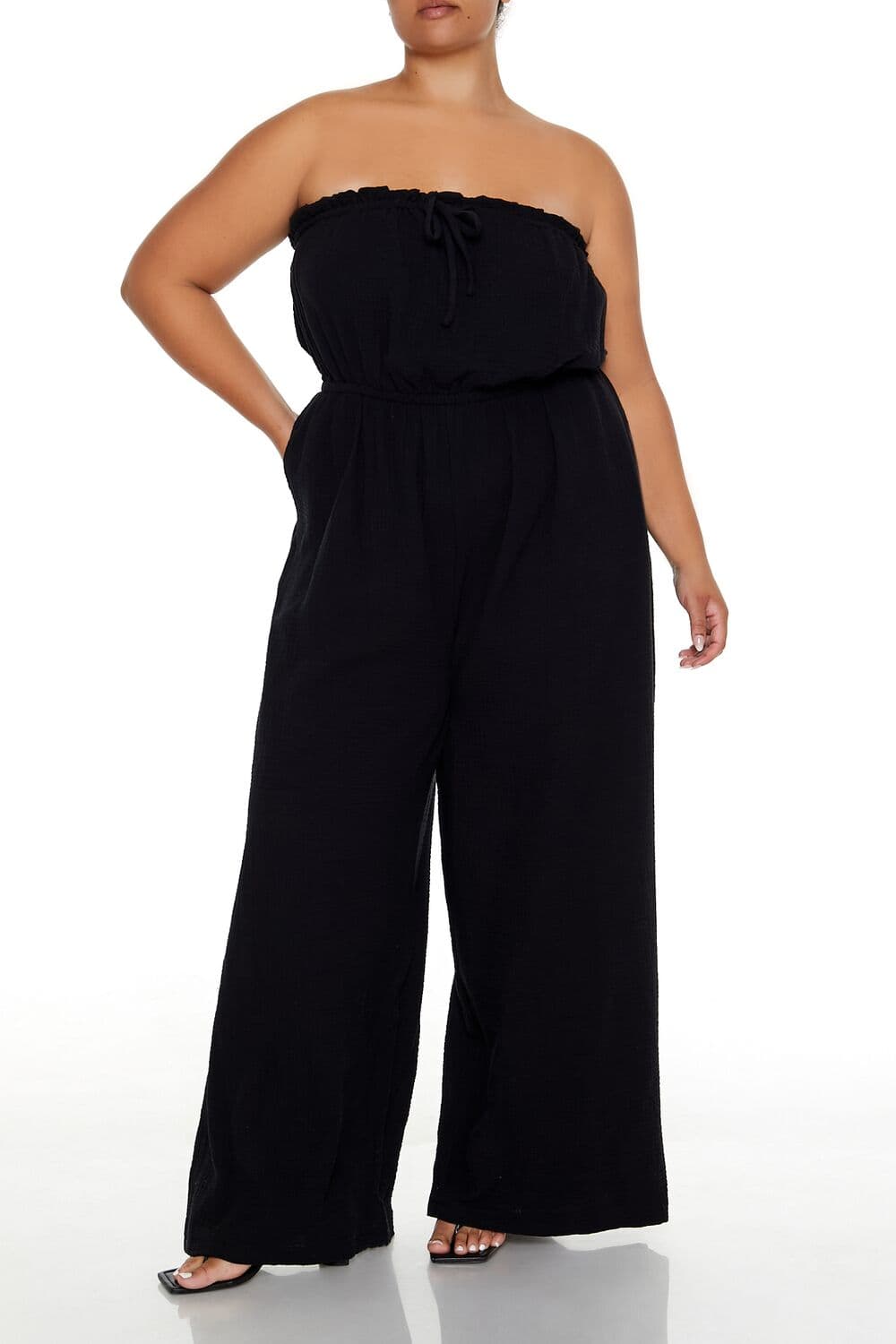 Plus Size Wide-Leg Tulum